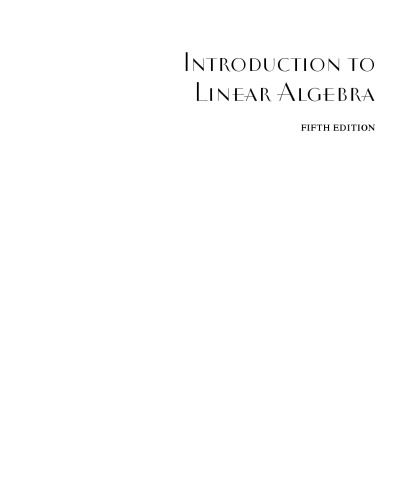 خرید و دانلود نسخه کامل کتاب Introduction to Linear Algebra
