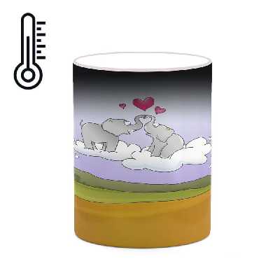 ماگ حرارتی کاکتی طرح فانتزی مدل mgh19024