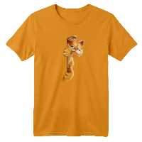 تی شرت آستین کوتاه بچگانه مدل گارفیلد کد 4 رنگ پرتقالی