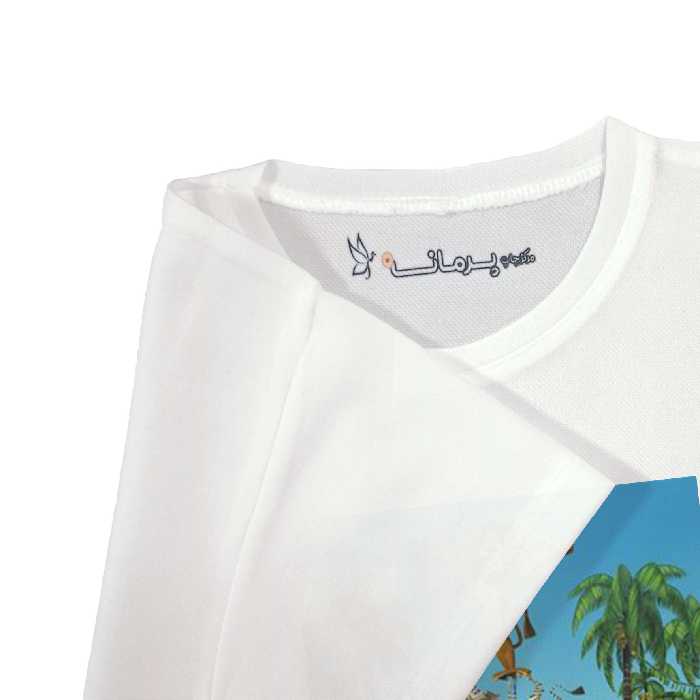 تی شرت آستین کوتاه بچگانه پرمانه طرح ماداگاسکار کد pmt.6824