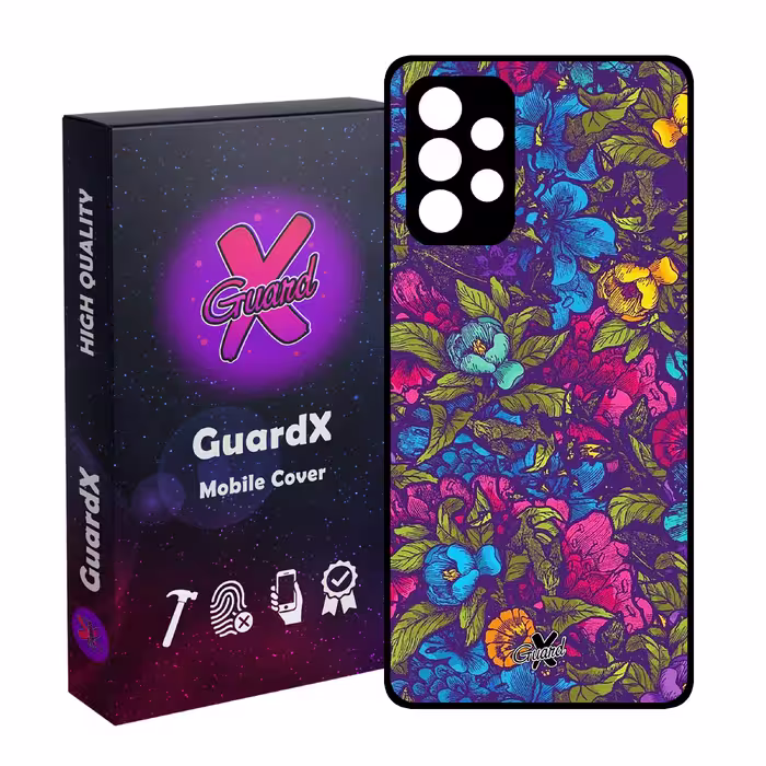کاور گارد ایکس طرح Flower مدل Glass10224 مناسب برای گوشی موبایل سامسونگ Galaxy A32 4G