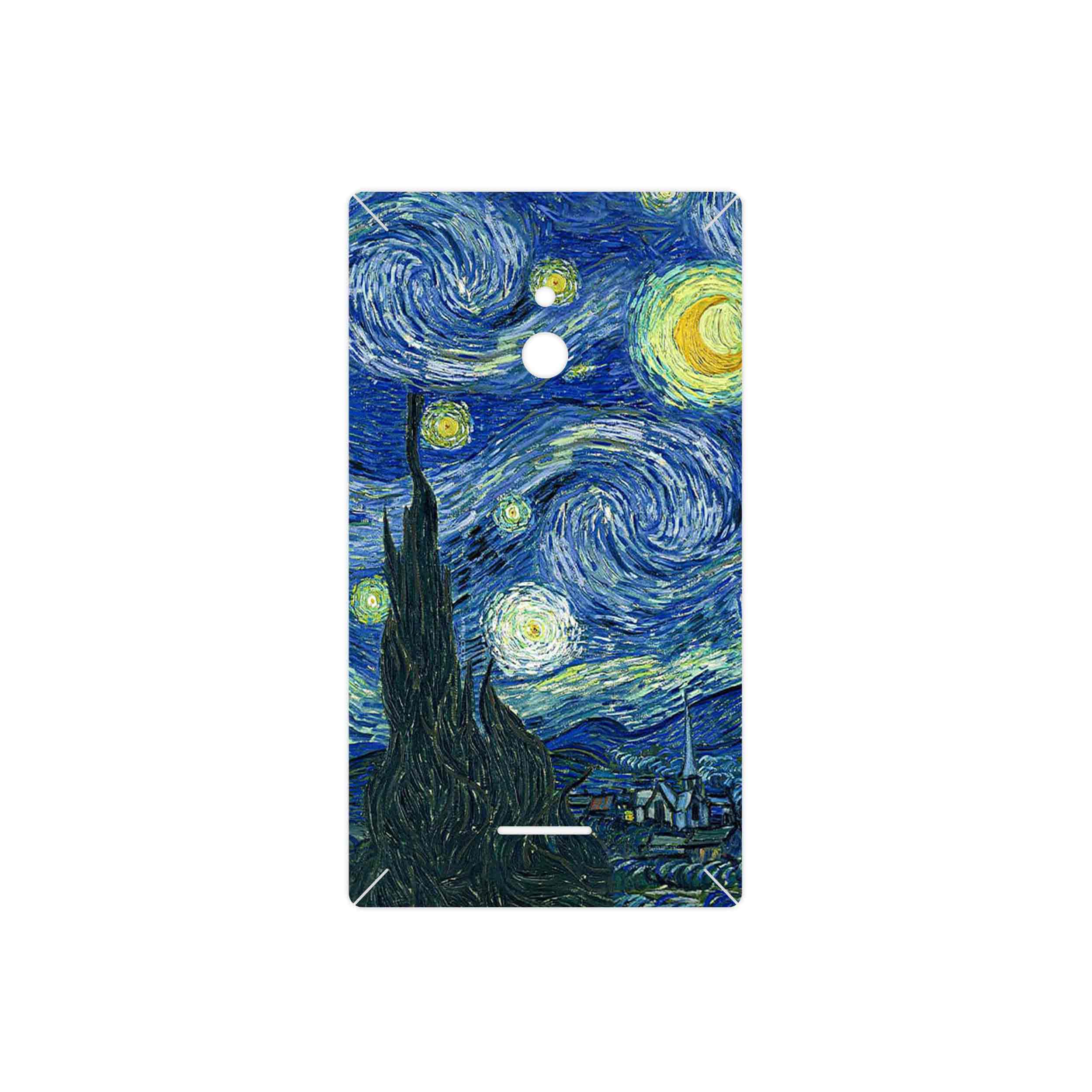 برچسب پوششی ماهوت مدل The Starry Night of van Gogh مناسب برای گوشی موبایل نوکیا XL