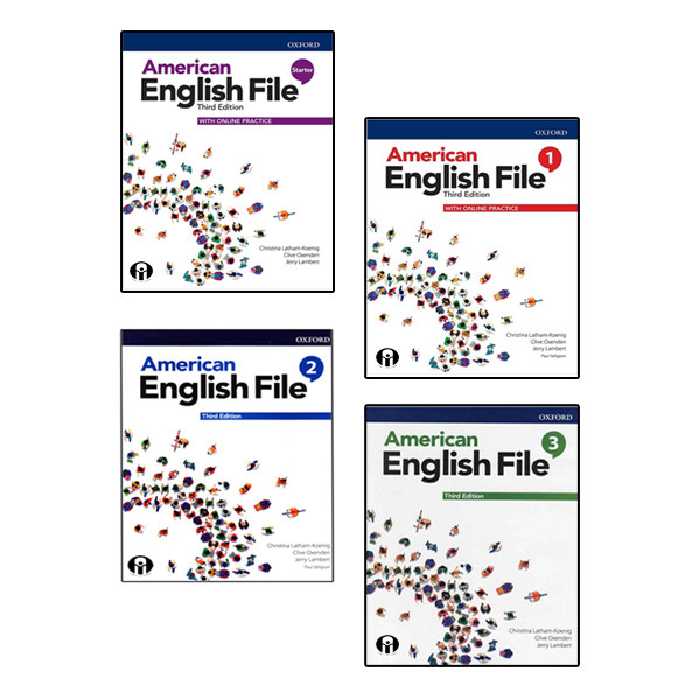 کتاب American English File Third Edition اثر جمعی از نویسندگان انتشارات زبان مهر 4 جلدی