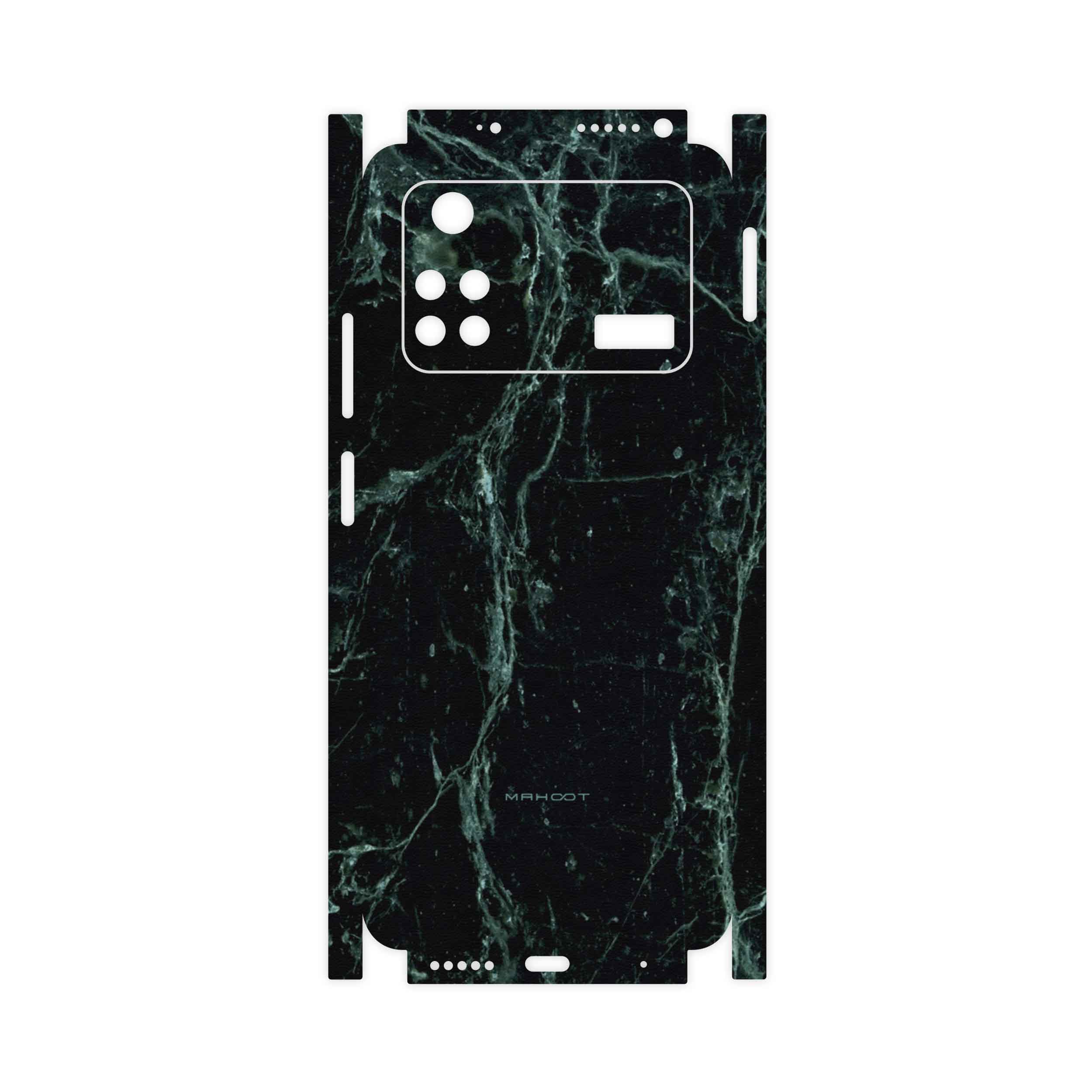 برچسب پوششی ماهوت مدل Graphite-Green-Marble-FullSkin مناسب برای گوشی موبایل شیائومی Poco M4 Pro 4G