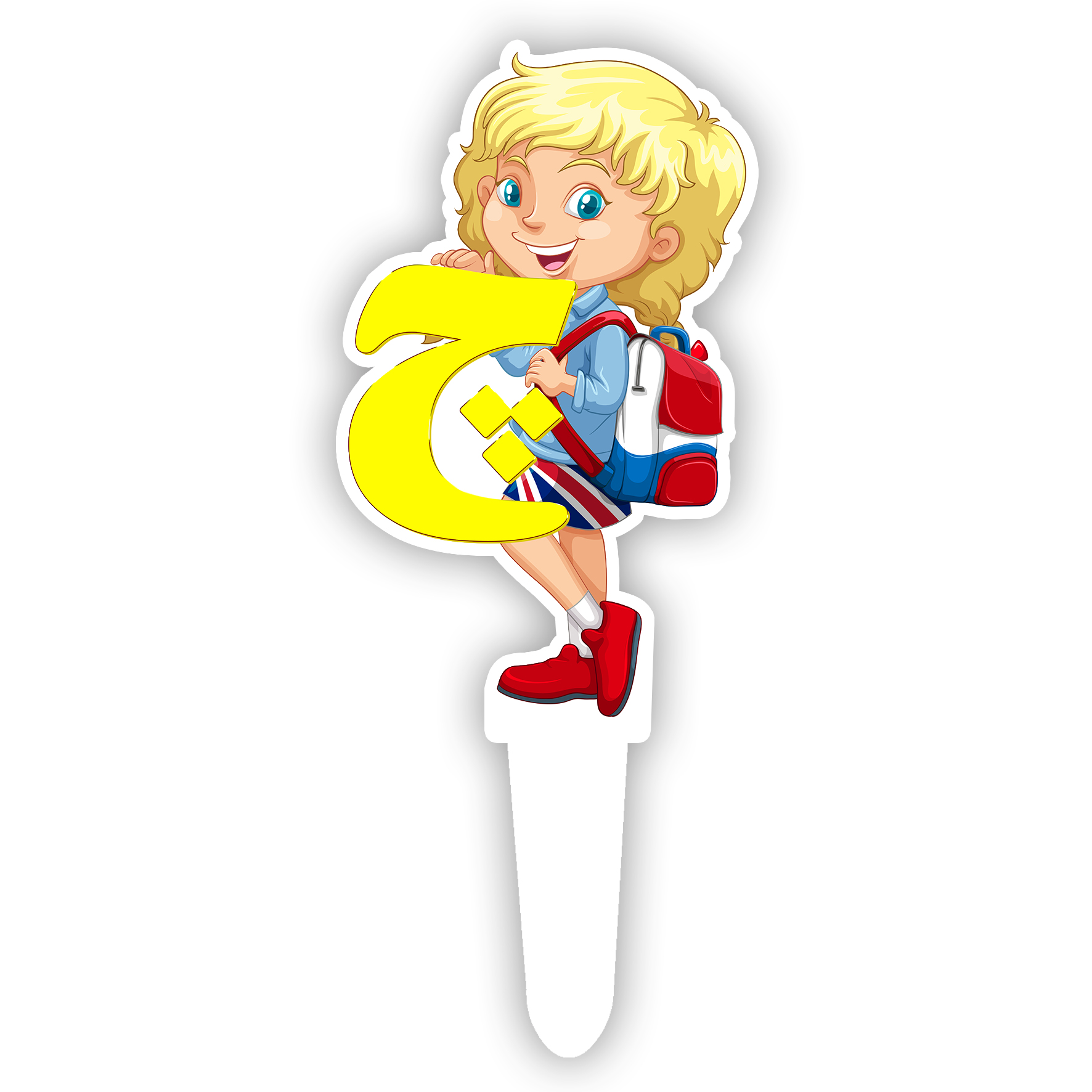  تاپر کیک طرح جشن الفبا کد R279