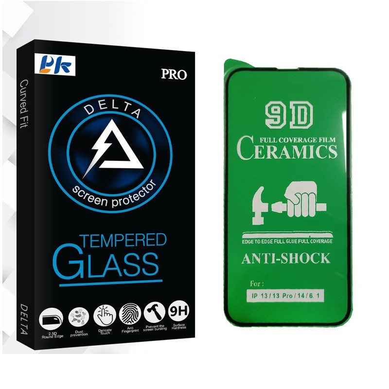 محافظ صفحه نمایش سرامیکی پی کی مدل mm4 مناسب برای گوشی موبایل اپل iPhone 14 / 13 / 13 Pro | کالا برتری