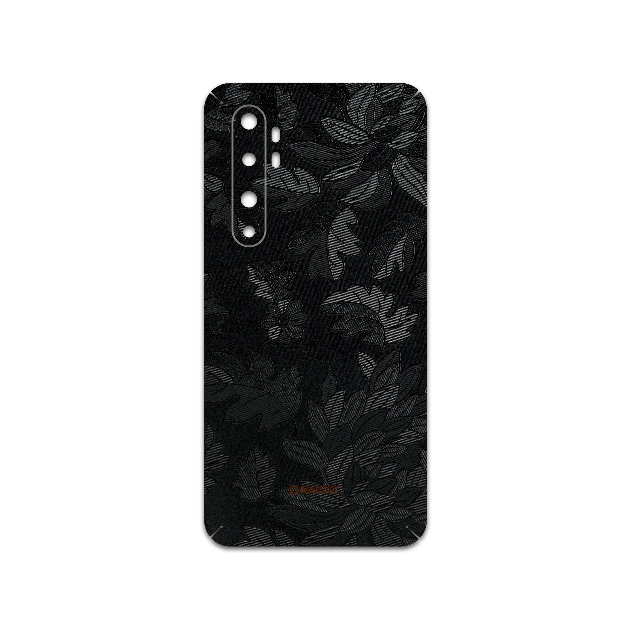 برچسب پوششی ماهوت مدل Black-Wildflower مناسب برای گوشی موبایل شیائومی Mi Note 10 Lite
