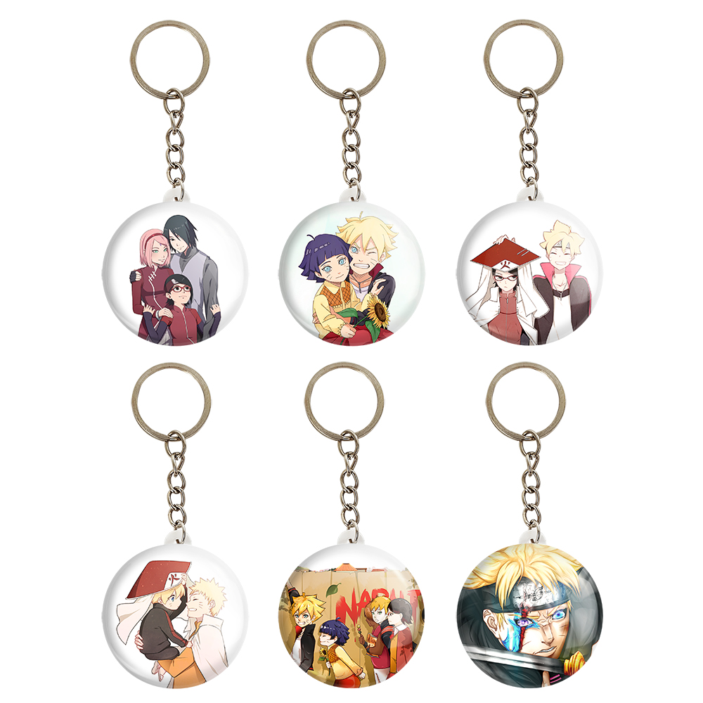 جاکلیدی خندالو مدل انیمه بوروتو کد 596A مجموعه 6 عددی