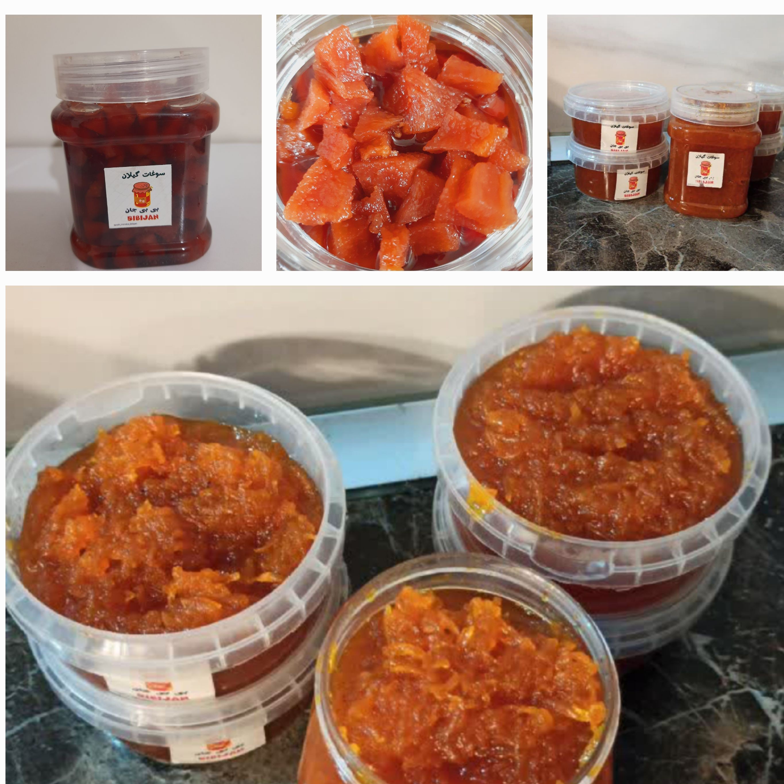 پک مربا به و مربا هویج بی بی جان 