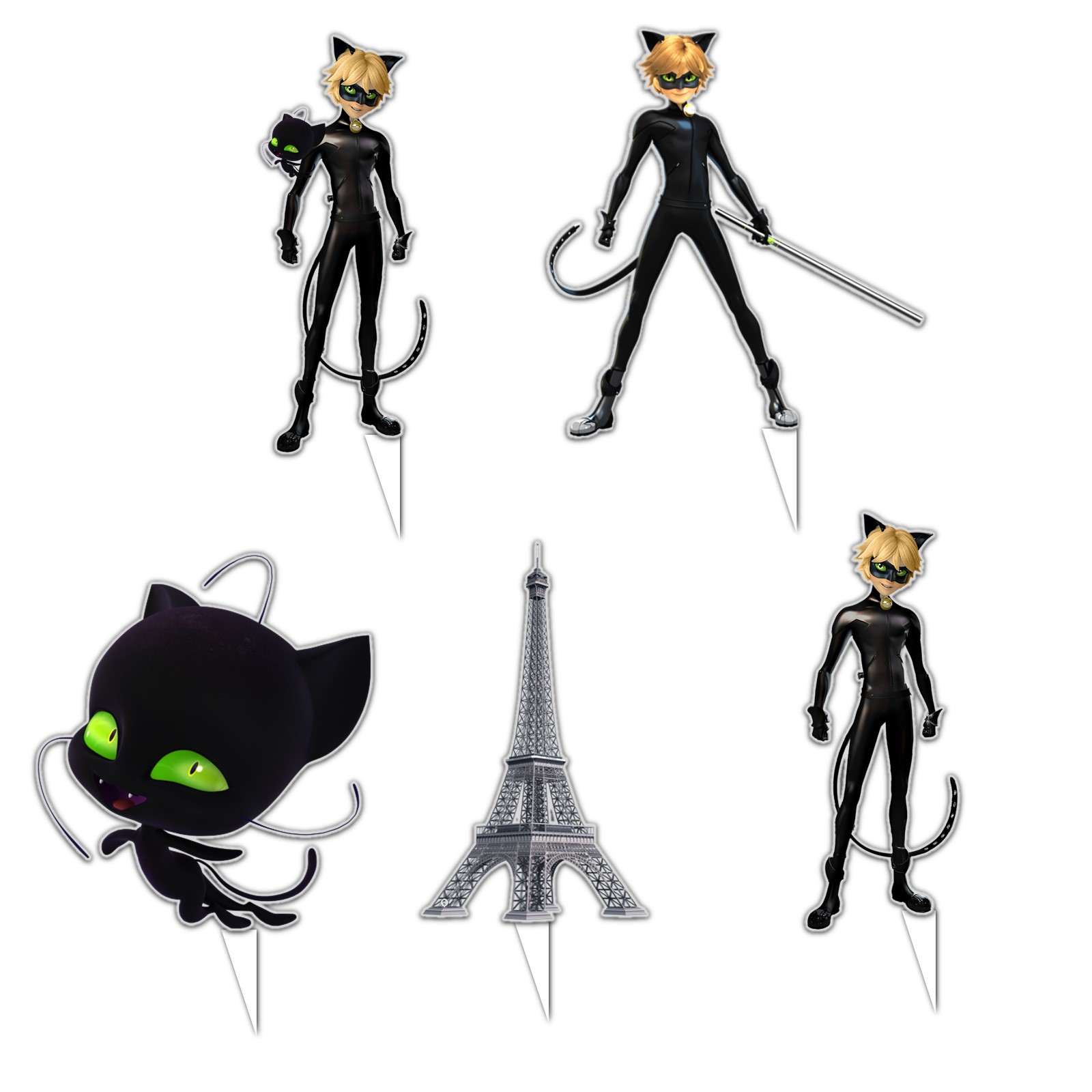  تاپر تولد مدل پسر گربه ای میراکلس مجموعه 5 عددی