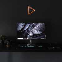 چراغ دیواری نئون دیزاین طرح Play_ORG