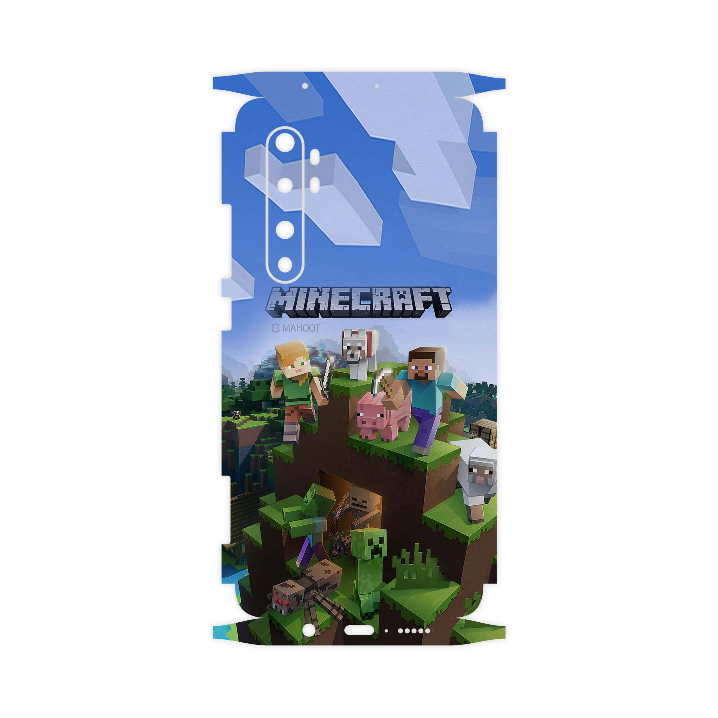 برچسب پوششی ماهوت مدل Minecraft-Game-FullSkin مناسب برای گوشی موبایل شیائومی MI Note 10 Lite