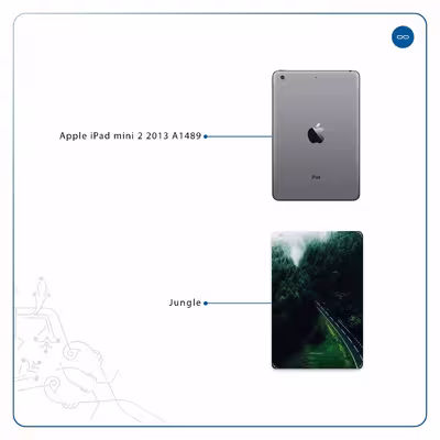 برچسب پوششی ماهوت مدل Jungle مناسب برای تبلت اپل iPad mini 2 2013 A1489