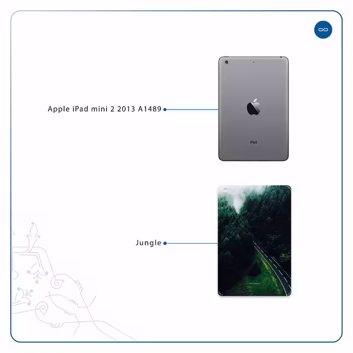 برچسب پوششی ماهوت مدل Jungle مناسب برای تبلت اپل iPad mini 2 2013 A1489
