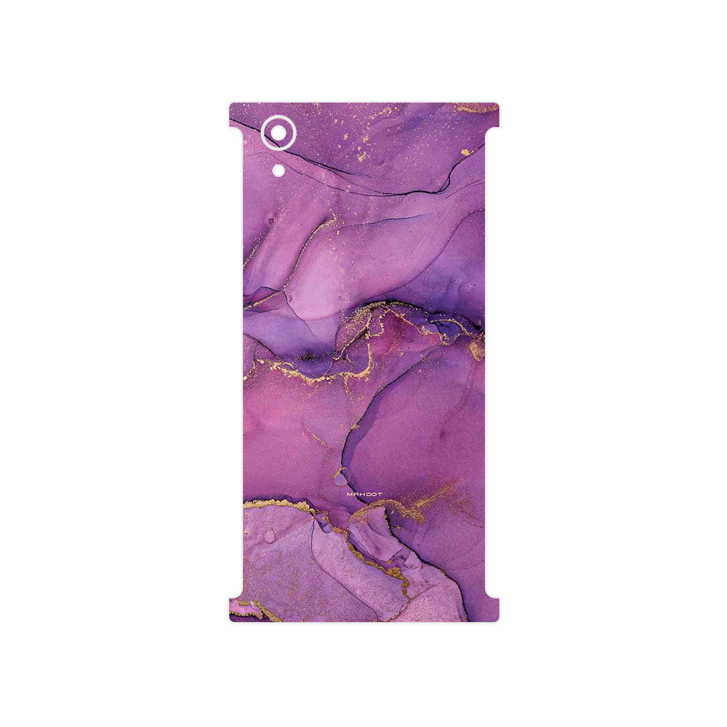 برچسب پوششی ماهوت مدل Purple Marble مناسب برای گوشی موبایل سونی Xperia XA1 Plus
