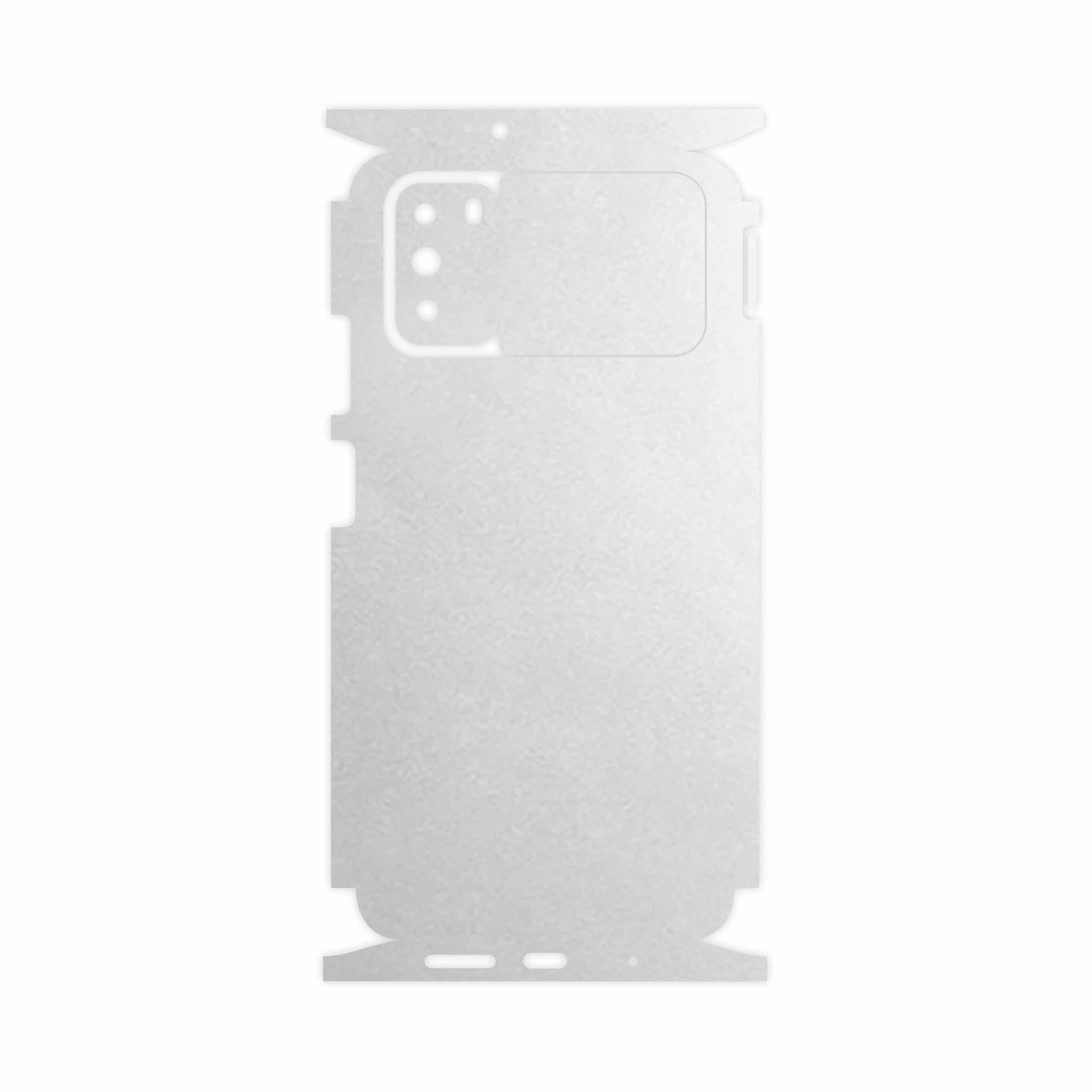 برچسب پوششی ماهوت مدل Metallic-White-FullSkin مناسب برای گوشی موبایل شیائومی Poco M3