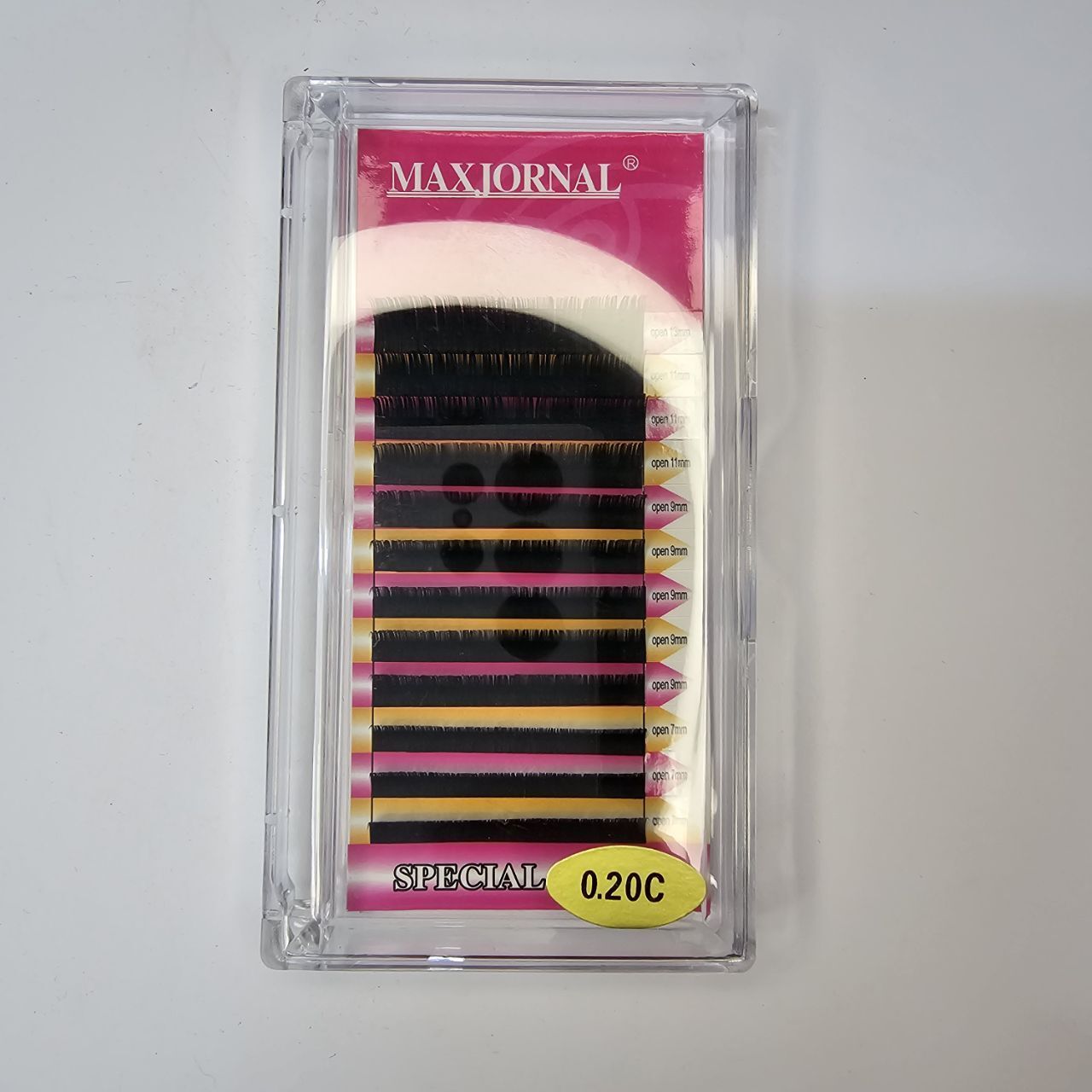 مکس ژورنال مژه کاشت ردیفی مدل 0.20C میکس از سایز 7 تا 13