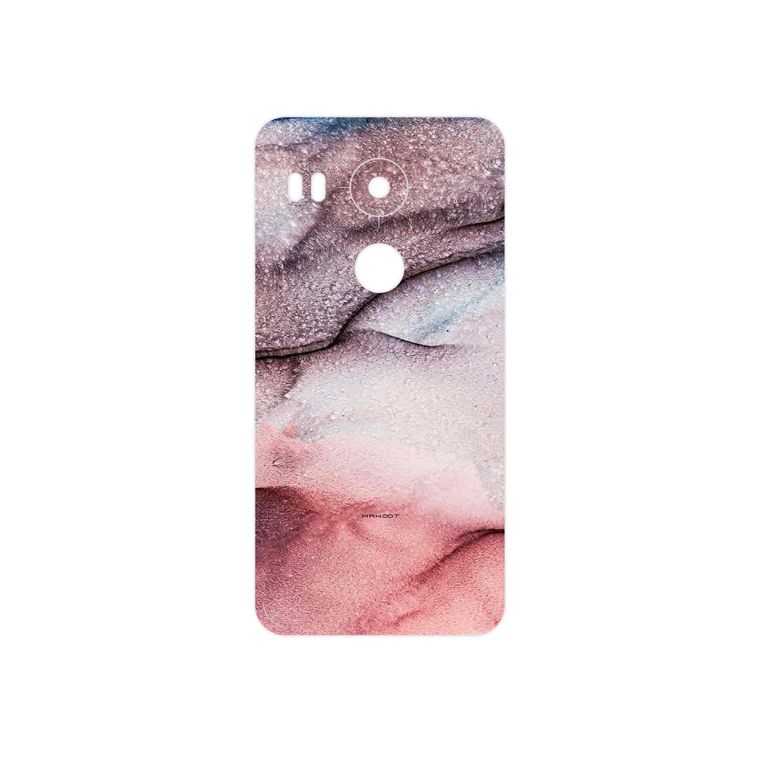 برچسب پوششی ماهوت مدل Smoky pink marble مناسب برای گوشی موبایل گوگل Nexus 5X