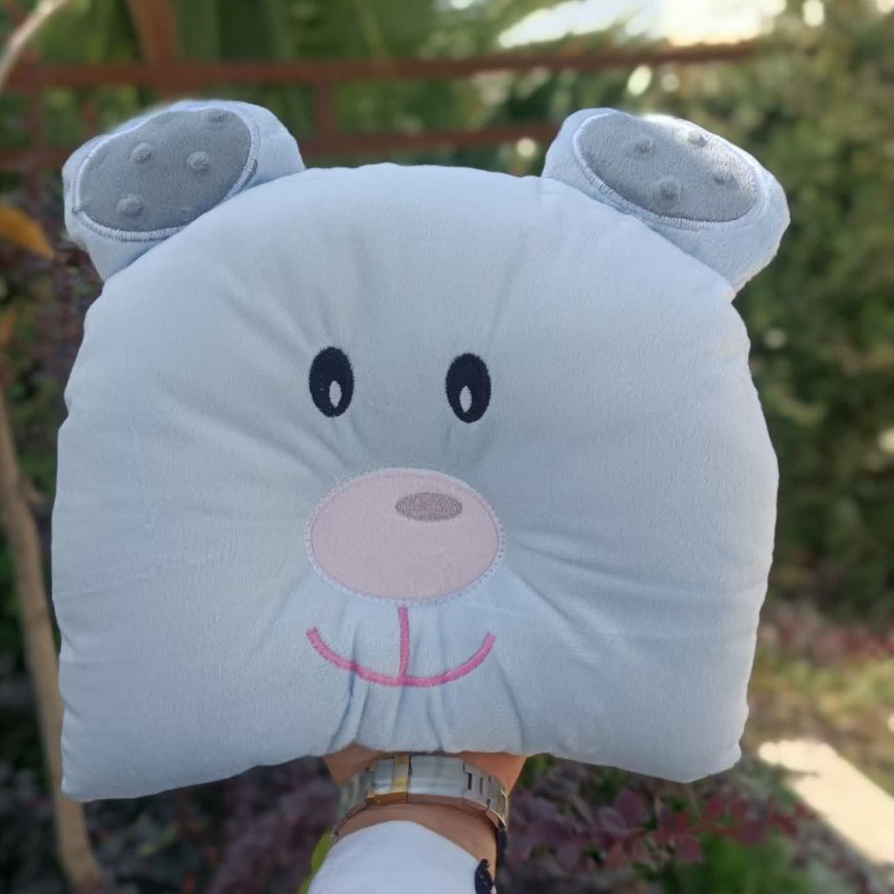 بالشت شیردهی خرس مخمل