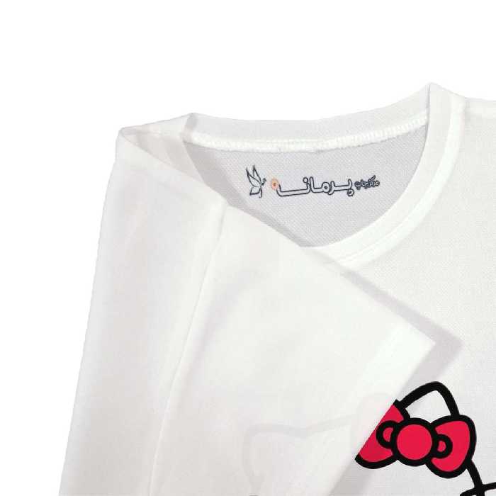 تی شرت بچگانه پرمانه طرح Kitty کد pmt.2377
