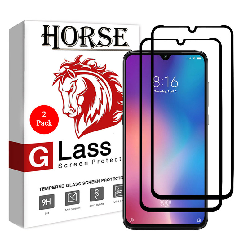 محافظ صفحه نمایش 5D هورس مدل FAG مناسب برای گوشی موبایل شیائومی Mi 9 بسته دو عددی | کالا برتری