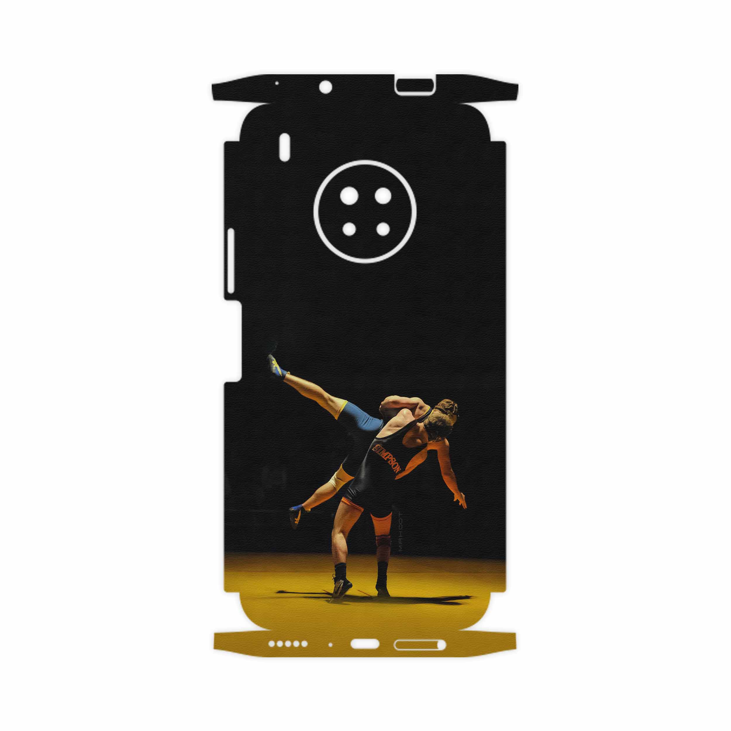 برچسب پوششی ماهوت مدل Wrestling-FullSkin مناسب برای گوشی موبایل هوآوی Y9a