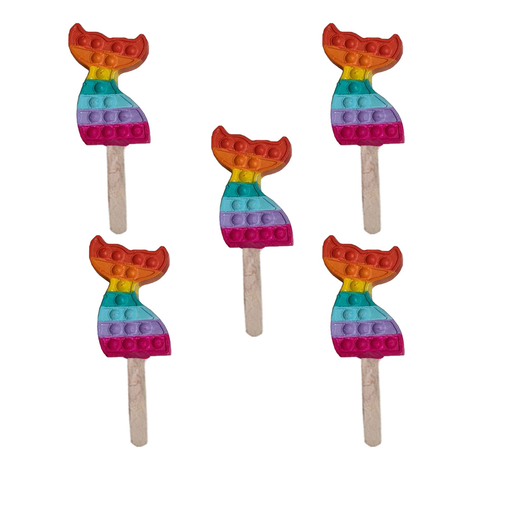 گیفت تولد مدل دم پری دریایی طرح mermaid مجموعه 5 عددی