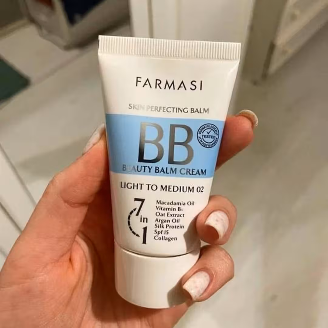 کرم پودر بی بی کرم فارماسی 3 اورجینال شماره 3 BB FARMASI  حجم 50 میلی گرم
