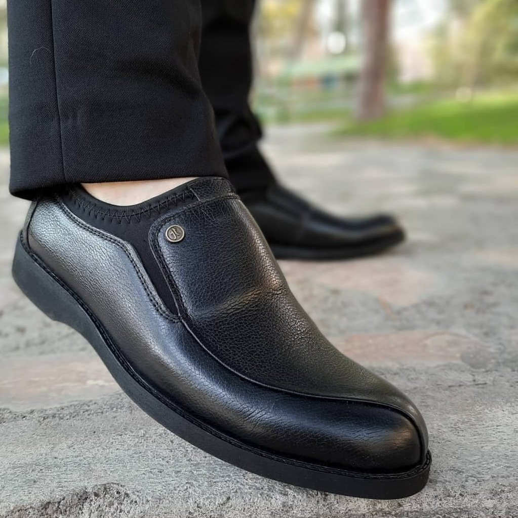 کفش مردانه جورابی تمام چرم واکسخور