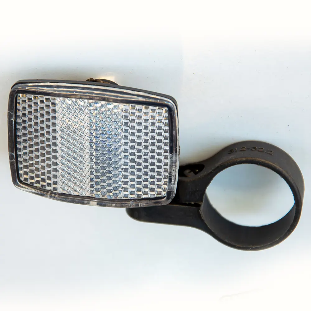 شبرنگ جلوی دوچرخه مدل P901 سفید Bicycle Light Reflector P901