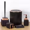 ست سرویس بهداشتی 5 پارچه فری هوم مدل Black Copper