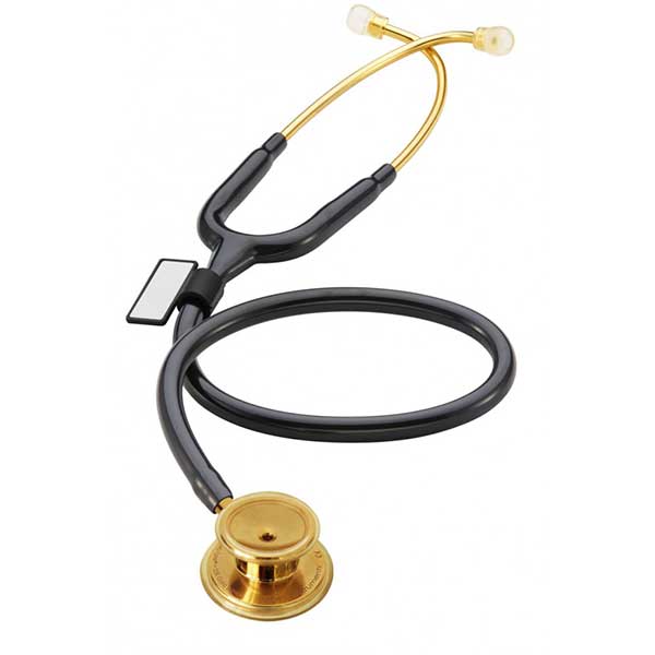 گوشی معاینه پزشکی دوطرفه مشکی طلایی MDF 777 بزرگسال | فروشگاه اینترنتی تاتا کالا