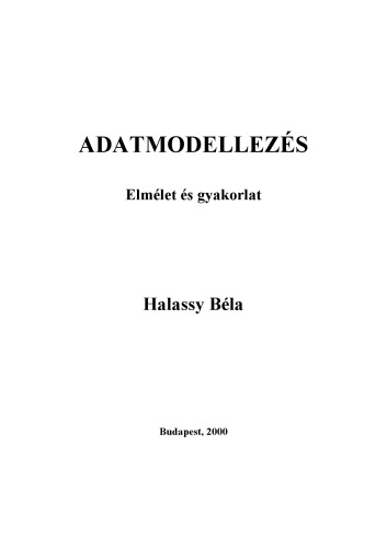 خرید و دانلود نسخه کامل کتاب Adatmodellezés