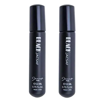 عطر جیبی مردانه ژک ساف مدل Black حجم 22 میلی لیتر بسته 2 عددی