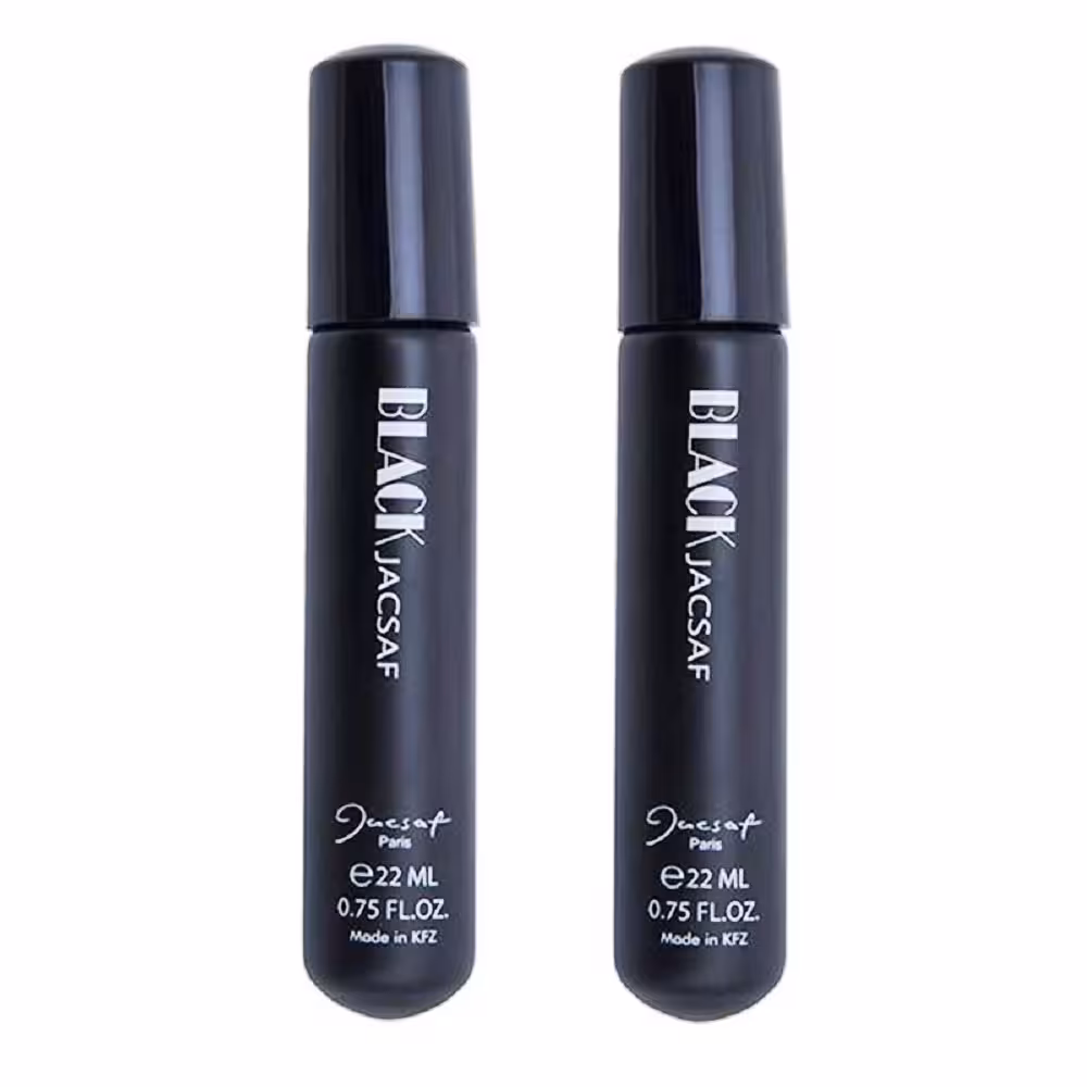 عطر جیبی مردانه ژک ساف مدل Black حجم 22 میلی لیتر بسته 2 عددی