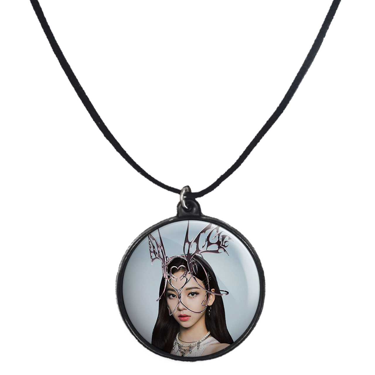 گردنبند پرمانه طرح aespa کد pmb.18556 مدل دو طرفه