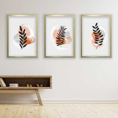 تابلو مدل مینیمال دکوراتیو کد LA-G3076 مجموعه 3 عددی