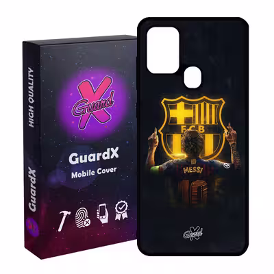 کاور گارد ایکس طرح Messi مدل Glass10196 مناسب برای گوشی موبایل سامسونگ Galaxy A21s