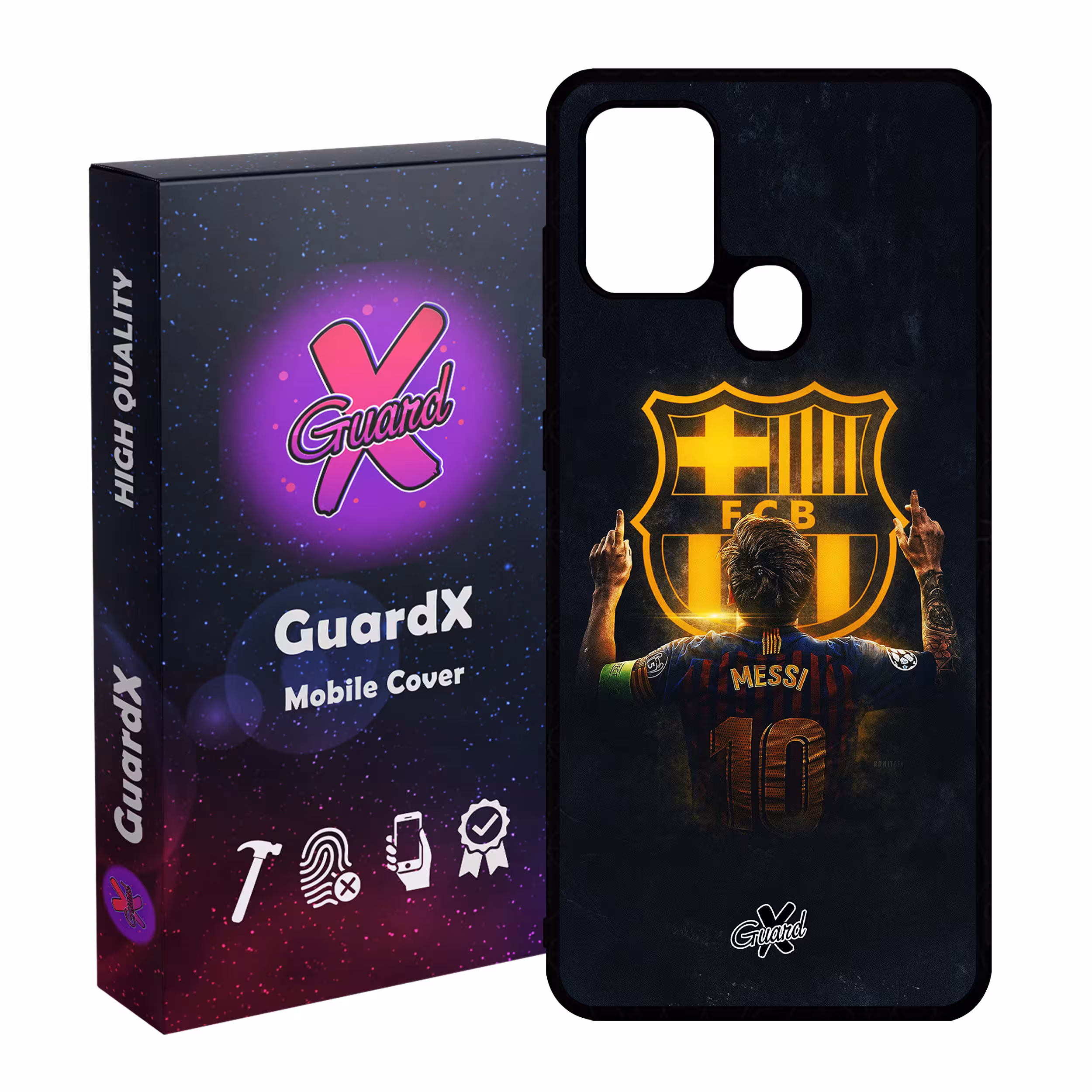 کاور گارد ایکس طرح Messi مدل Glass10196 مناسب برای گوشی موبایل سامسونگ Galaxy A21s