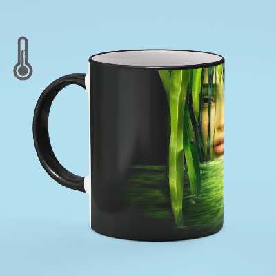 ماگ حرارتی بیگ ماگ مدل صورت دختر کد 7016