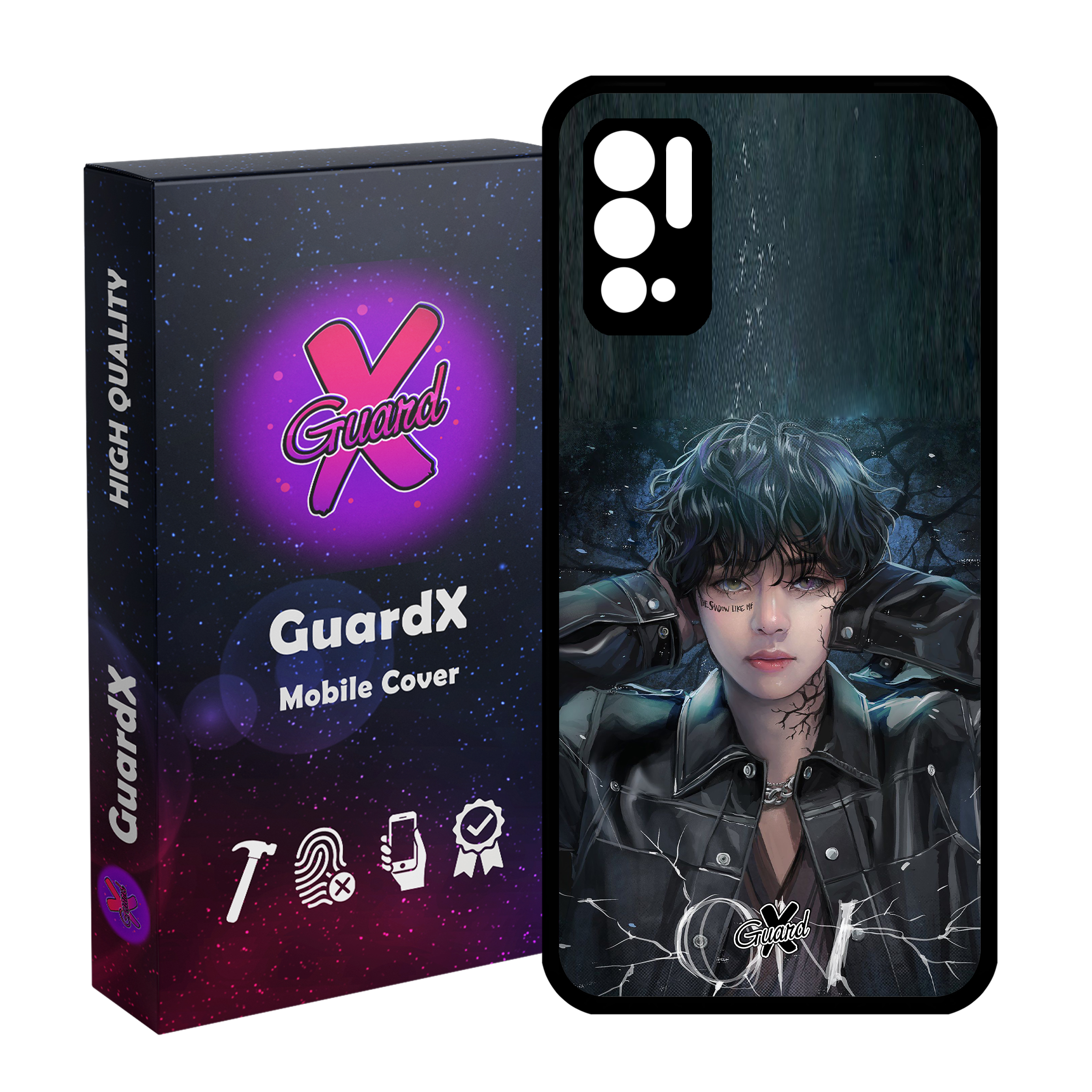 کاور گارد ایکس طرح Girl مدل Glass10374 مناسب برای گوشی موبایل شیائومی Redmi Note 10 5G / Poco M3 Pro