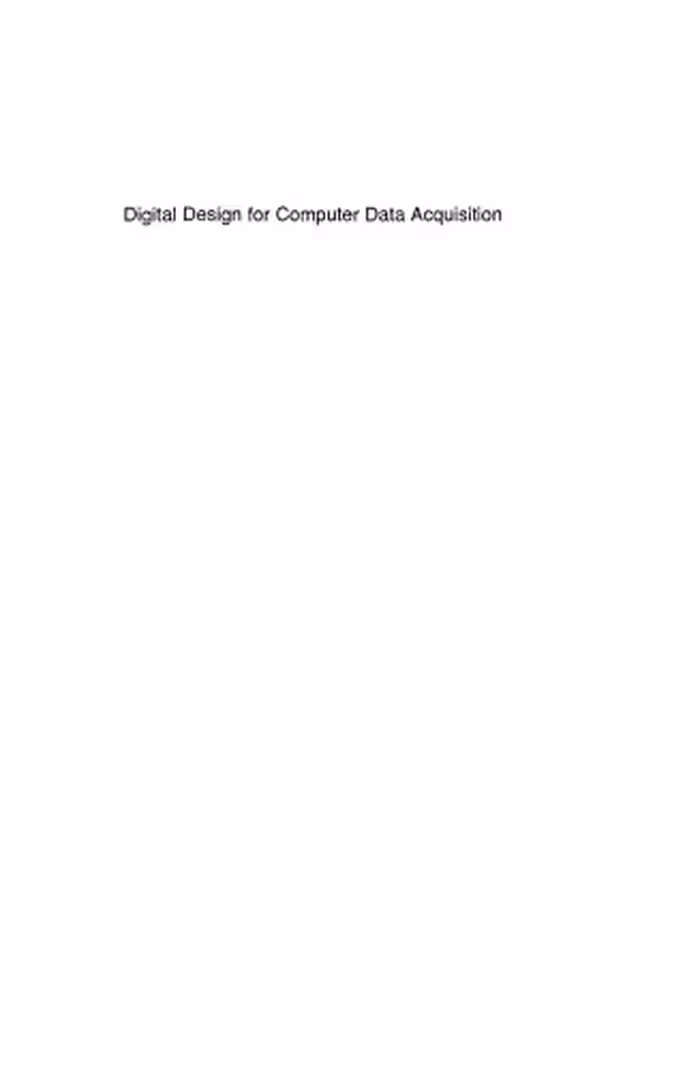 خرید و دانلود نسخه کامل کتاب Digital Design for Computer Data Acquisition