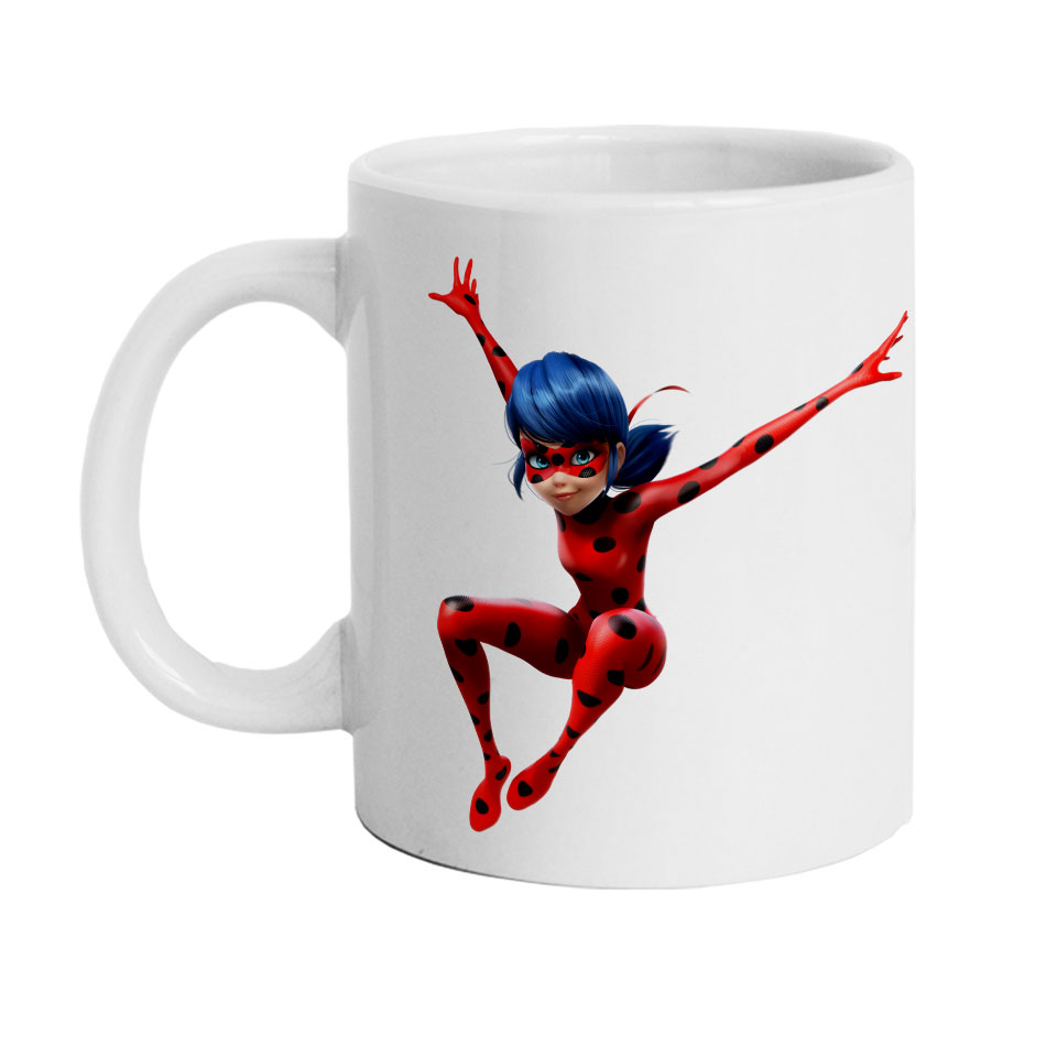 ماگ دارلی طرح دختر کفشدوزکی مدل MG2431