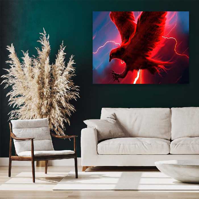 تابلو شاسی مدل eagle struck by lightning کد S-12006