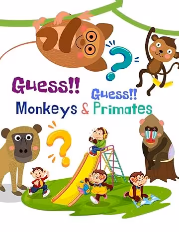 خرید و دانلود نسخه کامل کتاب Vocabulary - Flashcards about Animal Monkeys and Primates: It enhances concentration and imagination as well for Kid and Preschool to Learning &amp; Skill development -   PDF