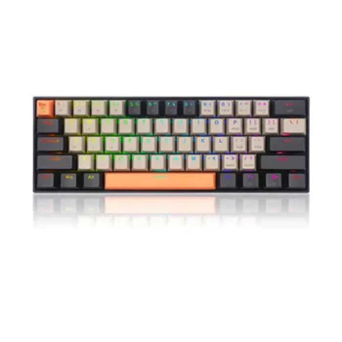 صفحه کلید باسیم/بی‌سیم ردراگون مدل DRACONIC PRO K530-OG-GY-BK-RGB-PRO • سوئیچ قرمز