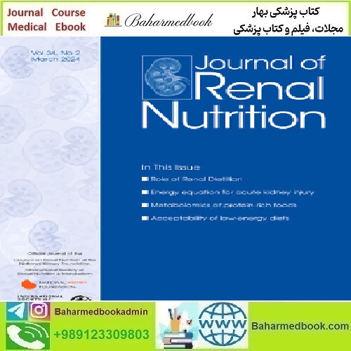 Journal of Renal Nutrition Volume 34 Issue 1 to 2 2024 TRUE PD