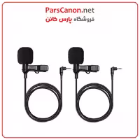 میکروفون یقه‌ای همه‌جهته مشکی پک دو عددی مدل Hollyland LARK MAX HL-OLM02 Omnidirectional Lavalier Microphone Set (2-Pack, Black)