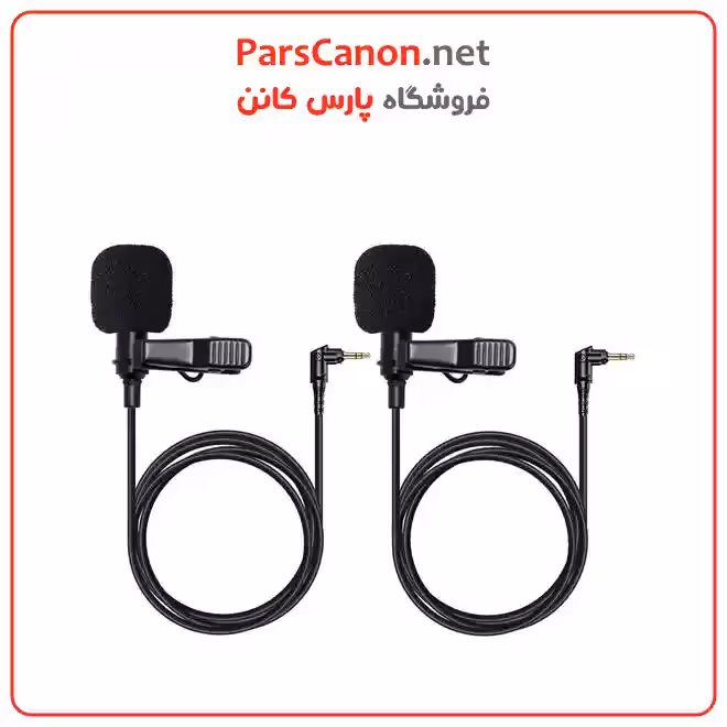 میکروفون یقه‌ای همه‌جهته مشکی پک دو عددی مدل Hollyland LARK MAX HL-OLM02 Omnidirectional Lavalier Microphone Set (2-Pack, Black)