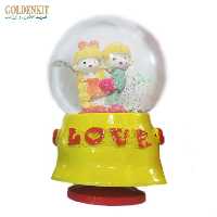 گوی موزیکال بزرگ چرخشی رنگ زرد (کوکی) 